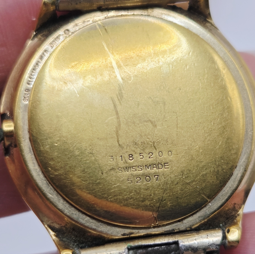 Vintage Mido Ocean Star Powerwind Watch Gold  Electroplated 001.5 35mm Working - Picture 6 of 13